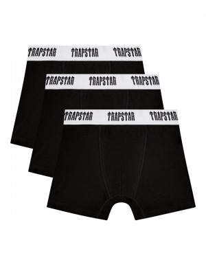 Trapstar 3 Pack Boxer Short Kratasy Panske Čierne Biele Slovensko | Trapstar SK 17285-NWMX