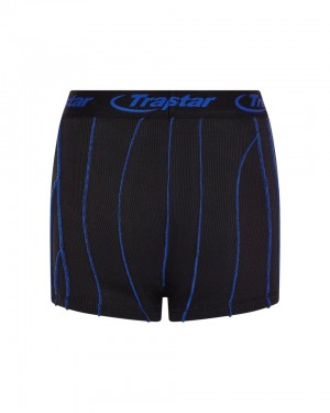 Trapstar Baby Lock Detail Boxer Kratasy Damske Čierne Modre Slovensko | Trapstar SK 95261-WLTI