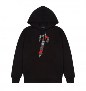 Trapstar Decoded All Terrain Mikina s Kapucnou Panske Čierne Červené Maskacove Slovensko | Trapstar SK 45782-TDZF