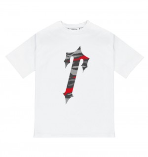Trapstar Decoded All Terrain Tricko Panske Biele Červené Maskacove Slovensko | Trapstar SK 64795-XMLF