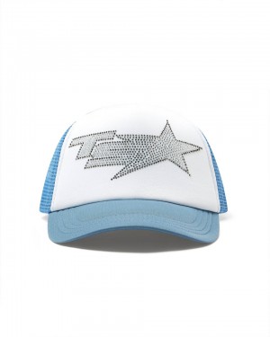 Trapstar Denim Diamante TS Star Trucker Siltovka Panske Modre Slovensko | Trapstar SK 65783-LDFA
