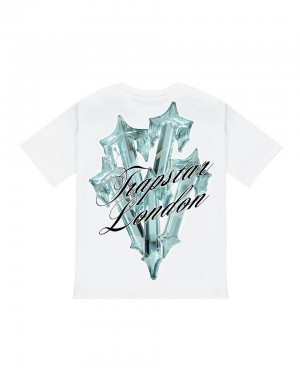 Trapstar Diamond In The Rough 2.0 Tricko Panske Biele Slovensko | Trapstar SK 91852-ZMHL