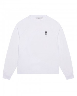 Trapstar Foundation LS Tricko Panske Biele Slovensko | Trapstar SK 46072-NXFB