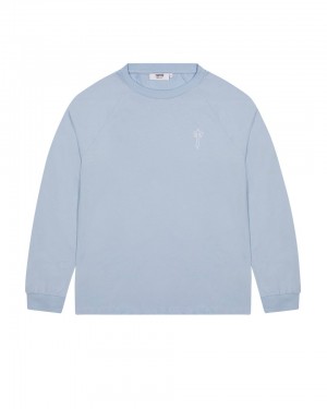 Trapstar Foundation LS Tricko Panske Svetlo Modre Slovensko | Trapstar SK 35198-VPCL
