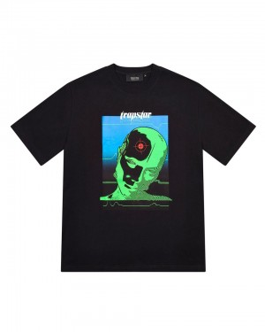 Trapstar Head Shot Graphic Tricko Panske Čierne Slovensko | Trapstar SK 05427-ZLIO