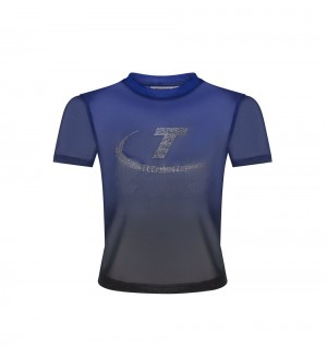 Trapstar Hyperdrive Diamante T Mesh Topy Damske Modre Slovensko | Trapstar SK 54678-UMKF