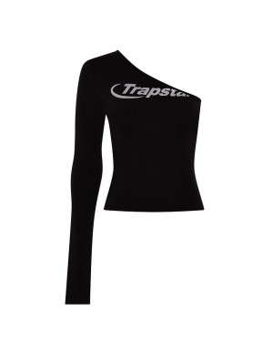 Trapstar Hyperdrive One Shoulder Topy Damske Čierne Slovensko | Trapstar SK 23679-GNMT