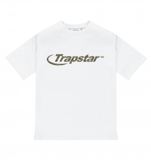 Trapstar Hyperdrive Tricko Panske Biele Maskacove Slovensko | Trapstar SK 53768-RGYZ