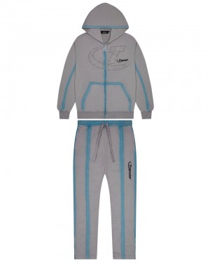 Trapstar Hyperdrive Zip Through Teplaky Panske Siva Modre Slovensko | Trapstar SK 61253-YEQI
