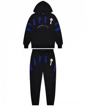 Trapstar Irongate Arch Chenille 2.0 Teplaky Panske Čierne Modre Biele Slovensko | Trapstar SK 92130-NIZE