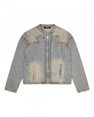 Trapstar Irongate Denim Motocross Bunda Panske Modre Slovensko | Trapstar SK 05367-EYQN