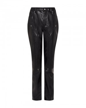 Trapstar Irongate T Stud Vegan Leather Nohavice Damske Čierne Slovensko | Trapstar SK 16538-FRAV