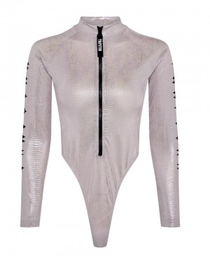 Trapstar Irongate Zipped Bodysuit Body Damske Strieborne Slovensko | Trapstar SK 63851-VBZC