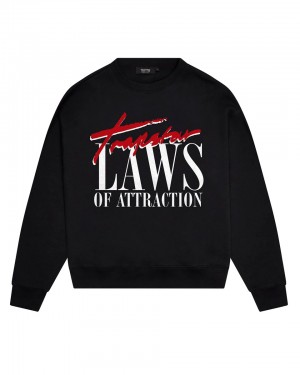 Trapstar Laws Of Attraction Crewneck Mikina Panske Čierne Slovensko | Trapstar SK 54690-EXUH