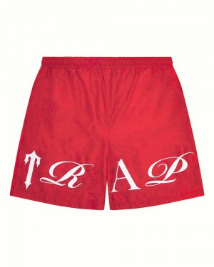 Trapstar Script Shell Kratasy Panske Červené Biele Slovensko | Trapstar SK 76305-HXCU