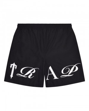 Trapstar Script Shell Kratasy Panske Čierne Biele Slovensko | Trapstar SK 43502-YWQT