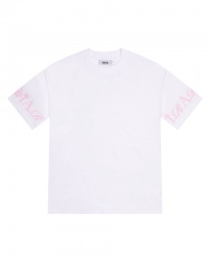 Trapstar Script Tricko Panske Biele Ruzove Slovensko | Trapstar SK 70894-VFME