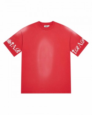 Trapstar Script Tricko Panske Červené Slovensko | Trapstar SK 10382-LWGP