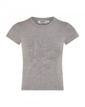 Trapstar TS-Star Applique Baby Tricko Damske Siva Slovensko | Trapstar SK 97860-JYIC