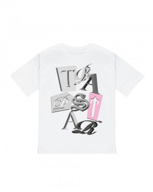 Trapstar TS Script Tricko Panske Biele Ruzove Slovensko | Trapstar SK 80596-CIRX