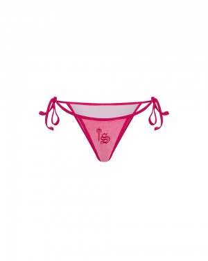 Trapstar Terry Script Bikini Bottoms Plavky Damske Ruzove Slovensko | Trapstar SK 98356-TMFY