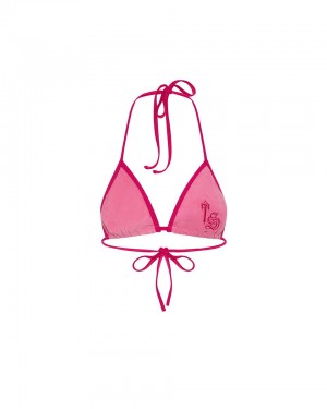 Trapstar Terry Script Bikini Top Plavky Damske Ruzove Slovensko | Trapstar SK 62814-RLQP