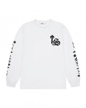 Trapstar Waffle LS Topy Panske Biele Slovensko | Trapstar SK 79302-ZQOJ