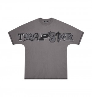 Trapstar Wildcard Tricko Panske Siva Slovensko | Trapstar SK 64578-GRCJ