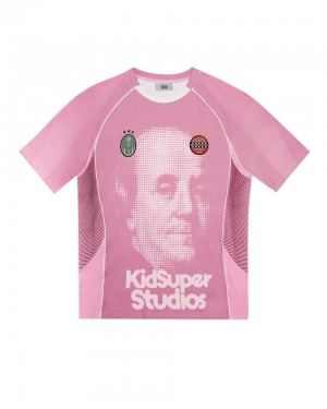 Trapstar x Kidsuper Football Dres Panske Ruzove Slovensko | Trapstar SK 17628-TPGX